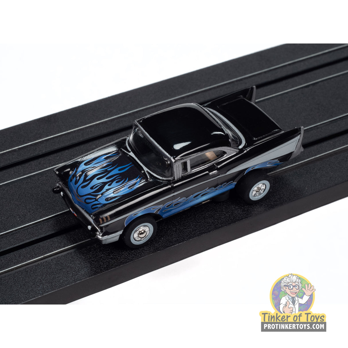 Thunderjet 1957 Chevrolet Bel Air Lowrider (Black) 3A | SC411 | Auto World