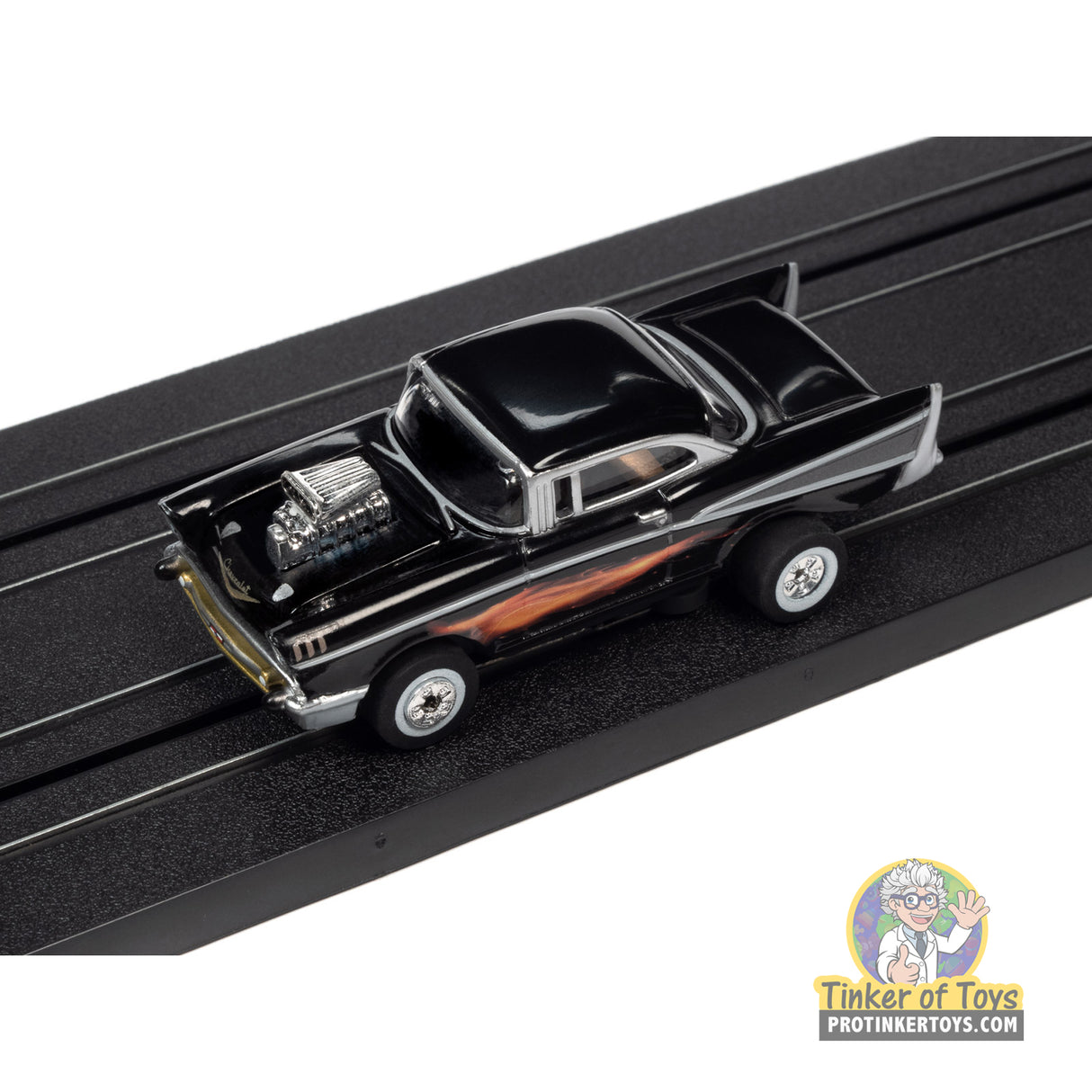 Thunderjet 1957 Chevrolet Bel Air Street Rod w/Blower (Black) 1A | SC392 | Auto World