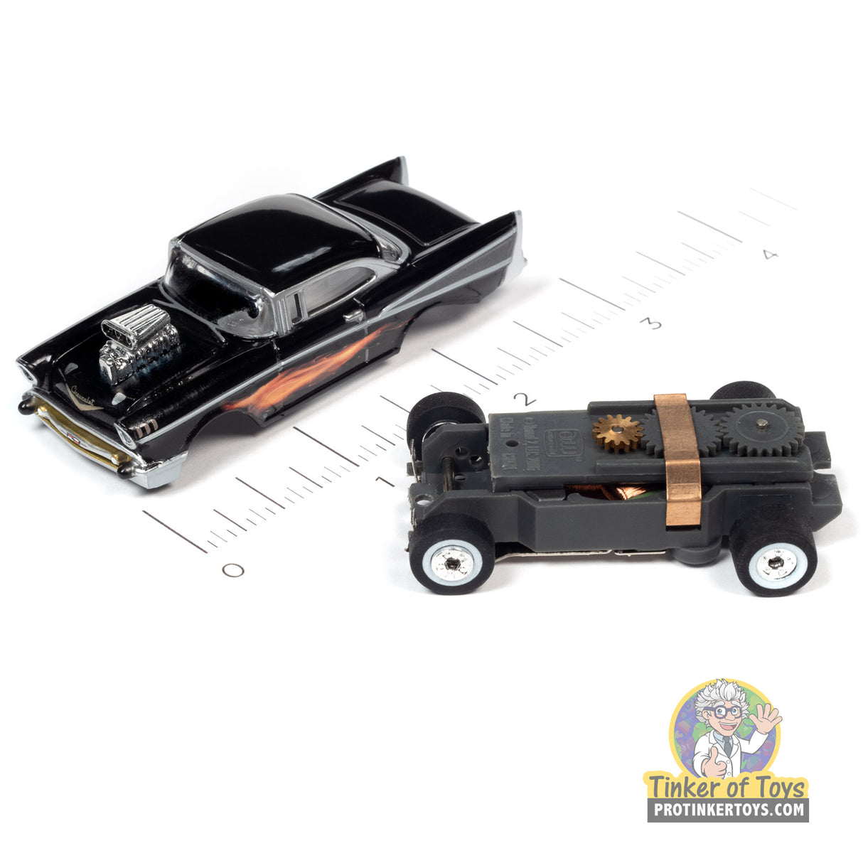 Thunderjet 1957 Chevrolet Bel Air Street Rod w/Blower (Black) 1A | SC392 | Auto World