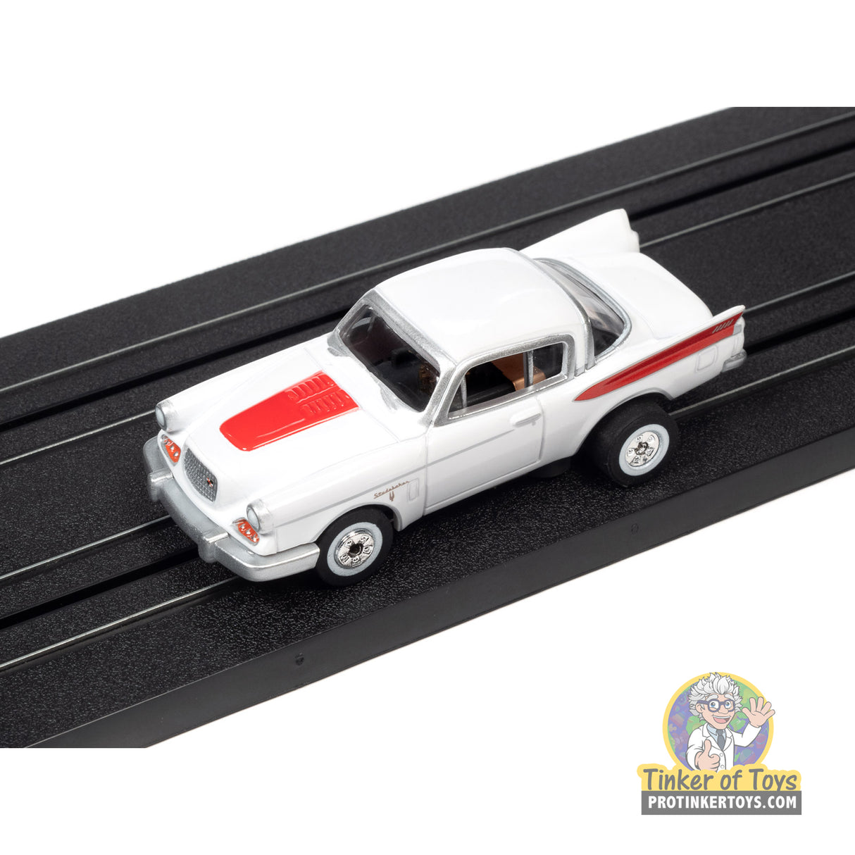 Thunderjet 1957 Studebaker Golden Hawk (White) 4B | SC392 | Auto World