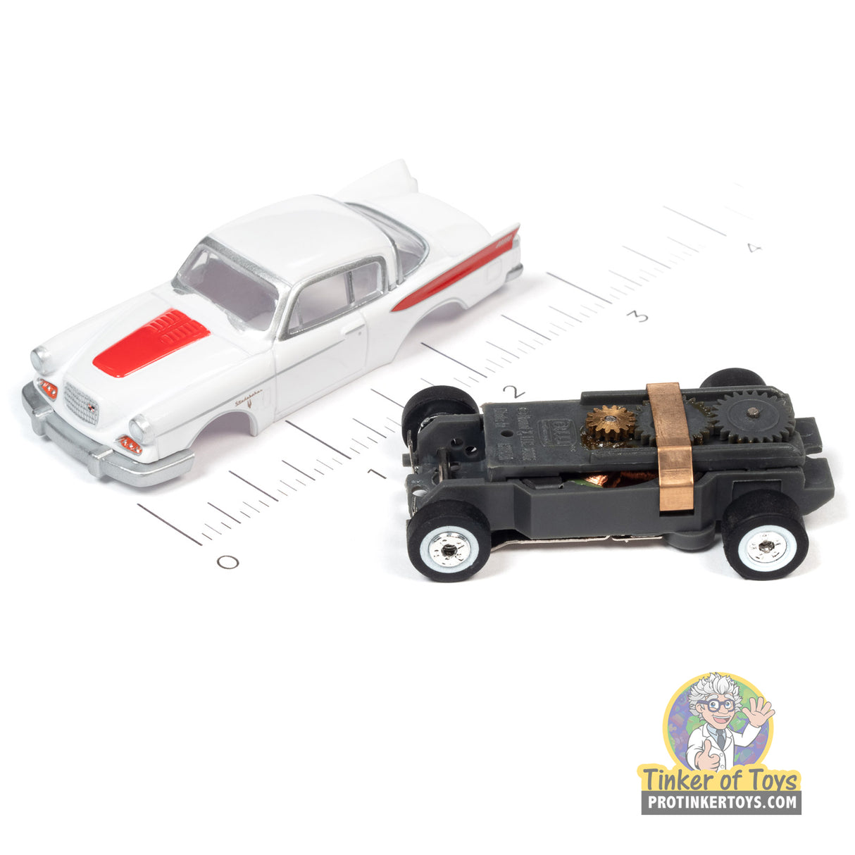 Thunderjet 1957 Studebaker Golden Hawk (White) 4B | SC392 | Auto World