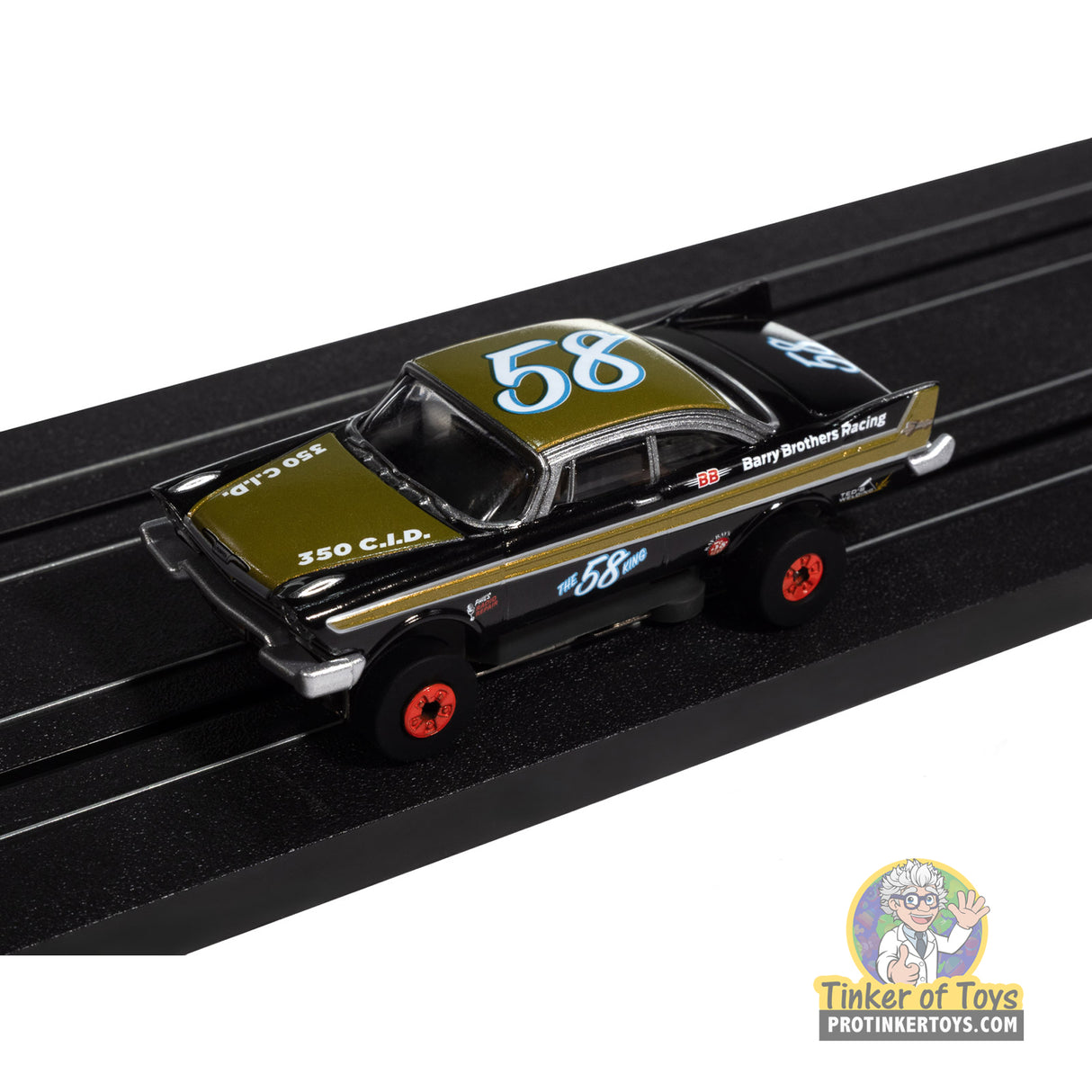 Thunderjet 1958 Plymouth Fury (Flat Black & Gold) 4A | SC423 | Auto World