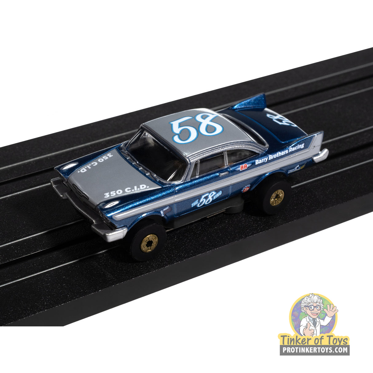 Thunderjet 1958 Plymouth Fury (Metallic Blue & Silver) 4B | SC423 | Auto World