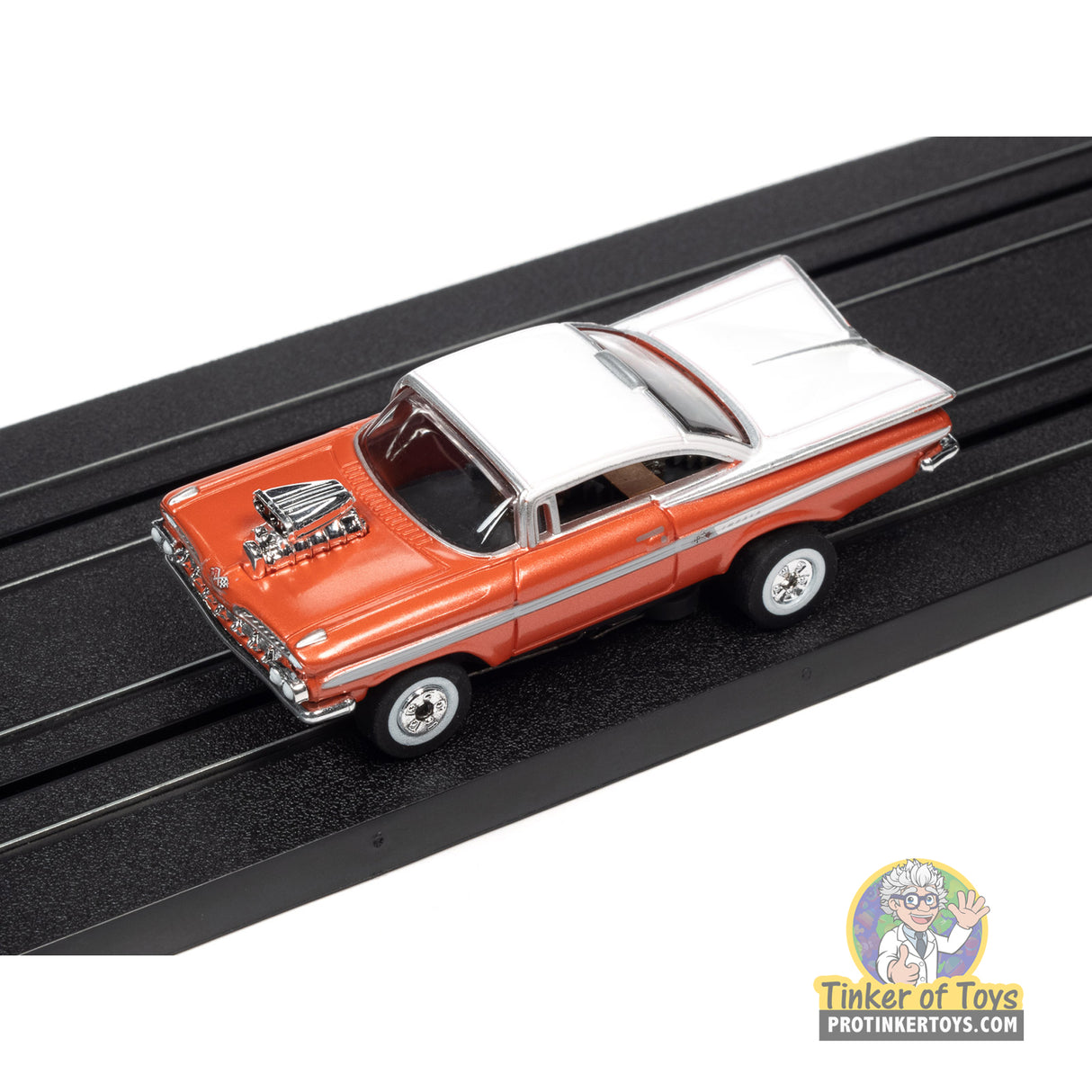 Thunderjet 1959 Chevrolet Impala Street Rod w/Blower (Orange) 3A | SC392 | Auto World