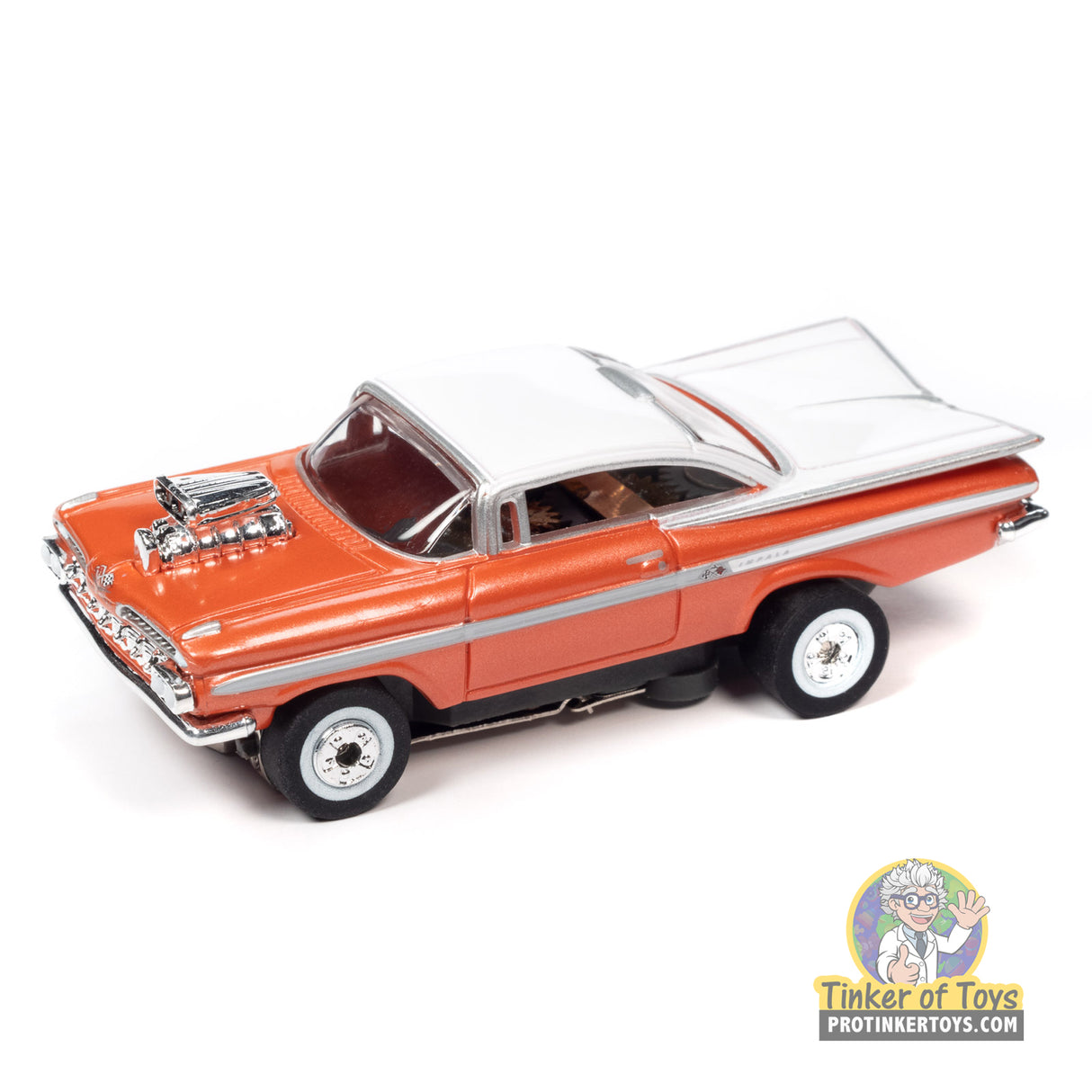 Thunderjet 1959 Chevrolet Impala Street Rod w/Blower (Orange) 3A | SC392 | Auto World