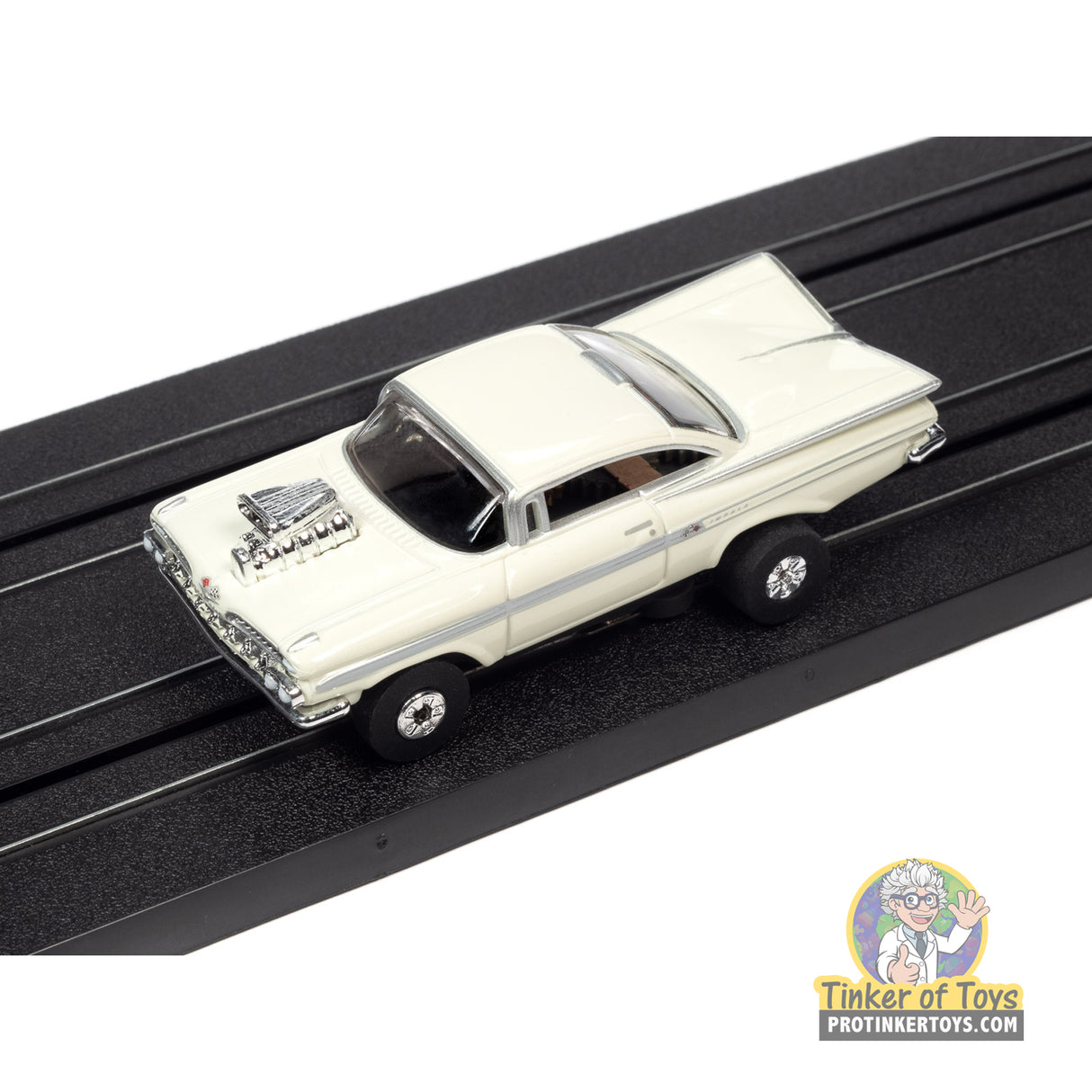 Thunderjet 1959 Chevrolet Impala Street Rod w/Blower (White) 3B | SC392 | Auto World