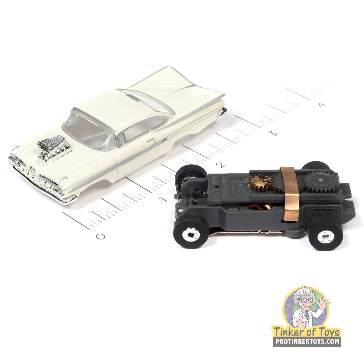 Thunderjet 1959 Chevrolet Impala Street Rod w/Blower (White) 3B | SC392 | Auto World