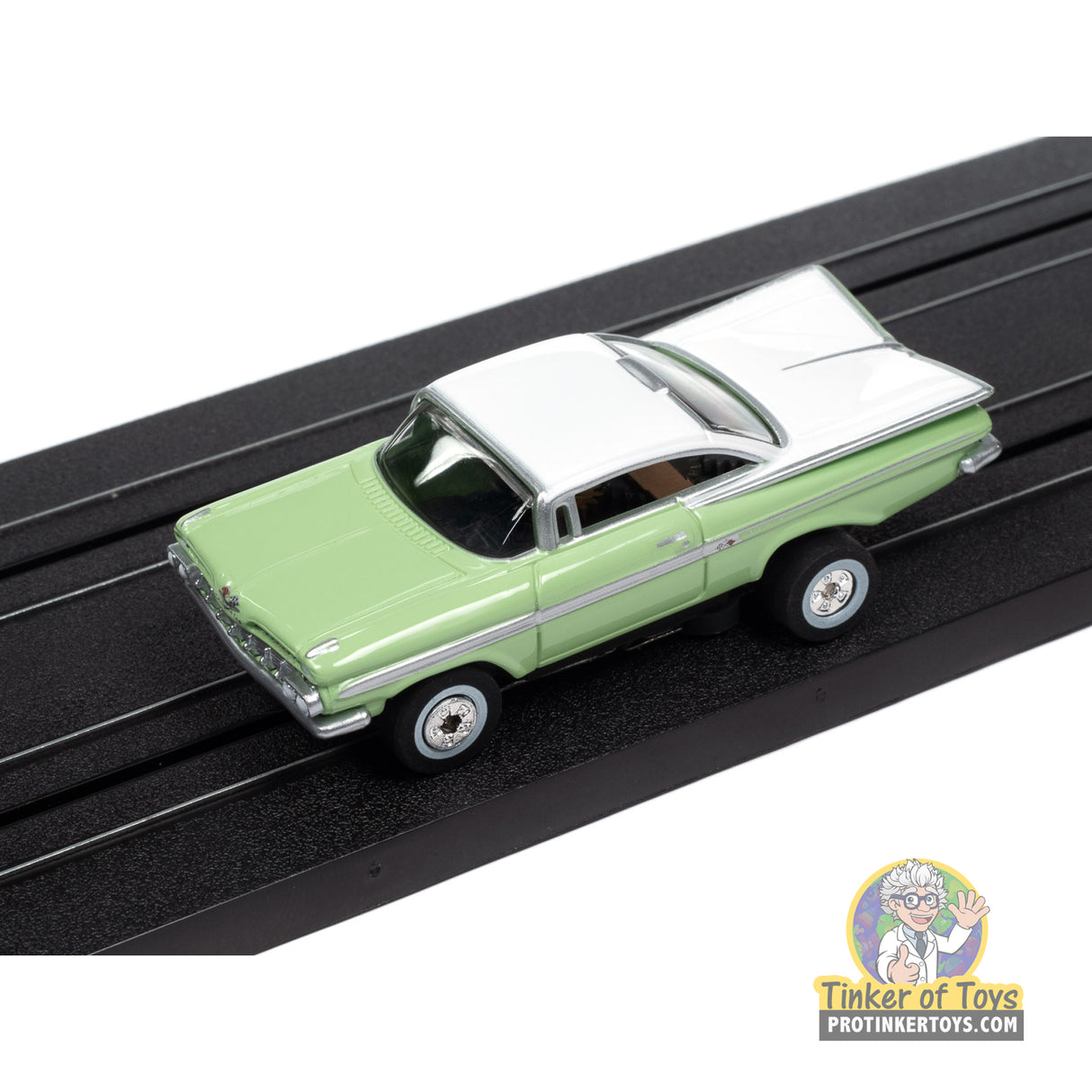 Thunderjet 1959 Chevy Impala (Seafoam Green, White) 3A | SC408 | Auto World