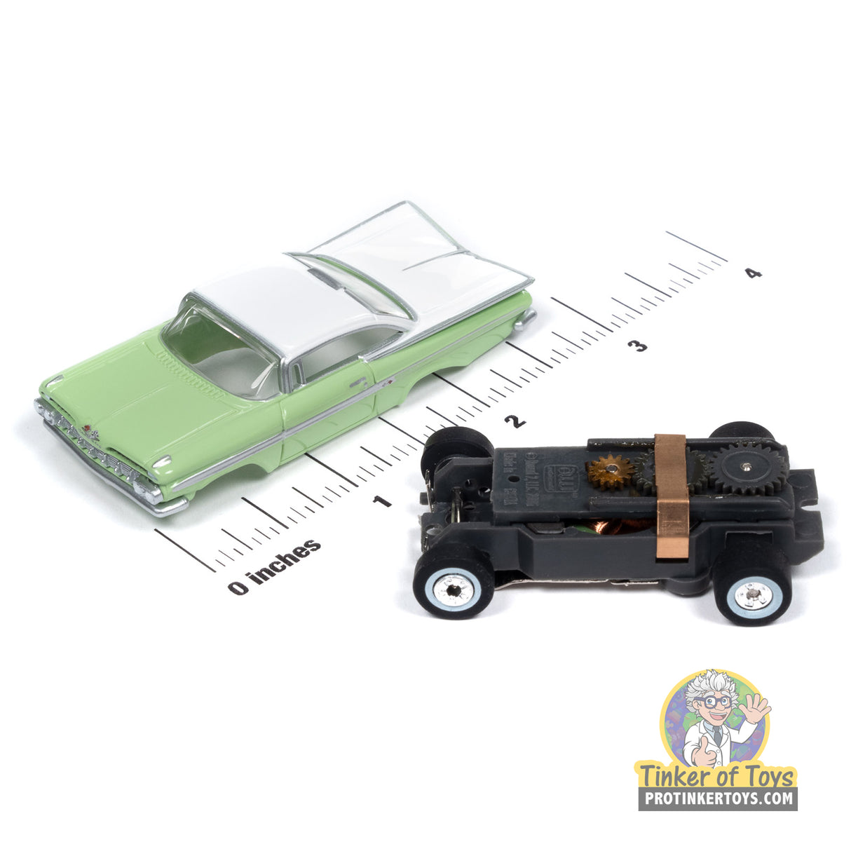 Thunderjet 1959 Chevy Impala (Seafoam Green, White) 3A | SC408 | Auto World