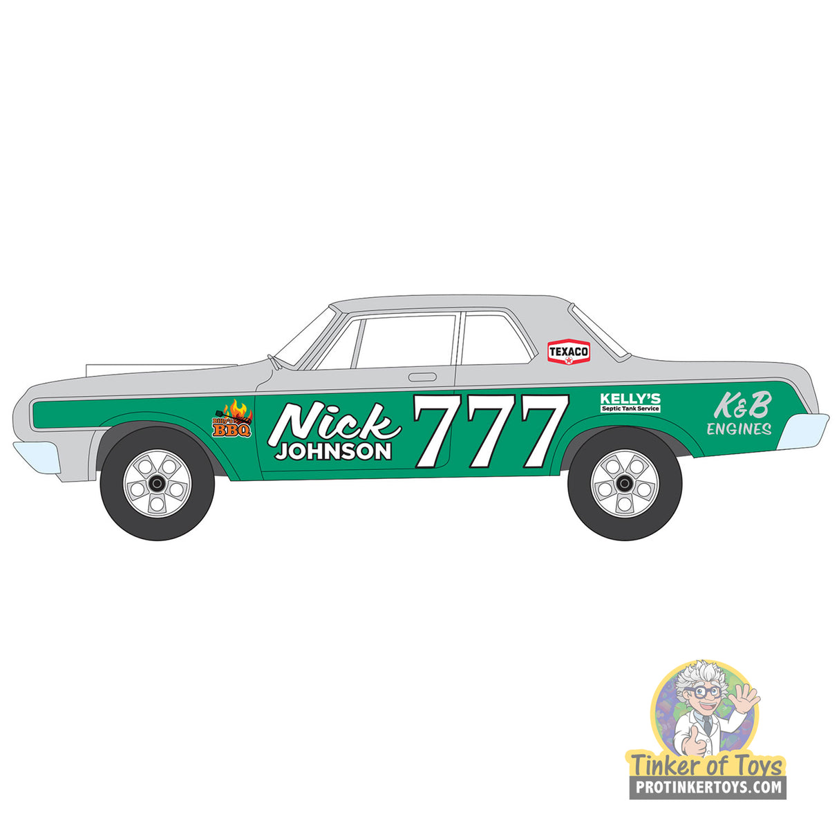 Thunderjet 1964 Dodge 330 Pro Stock (Green & Silver) 3B | SC423 | Auto World