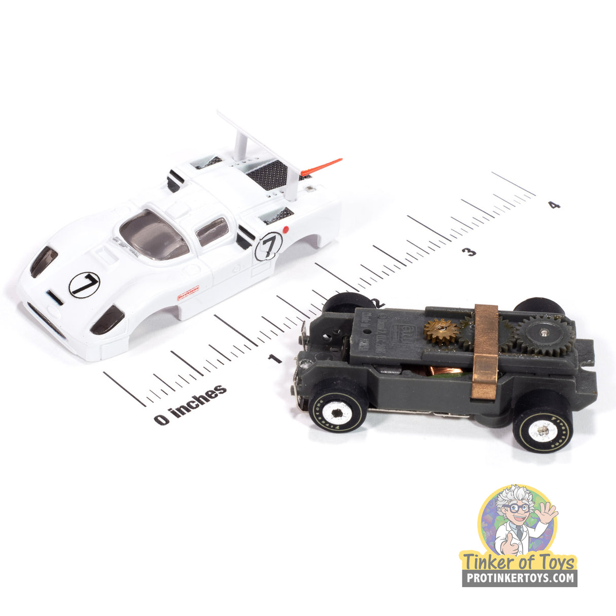 Thunderjet 1966 Chaparral 2F (White & Black) #7 B | SC415 | Auto World