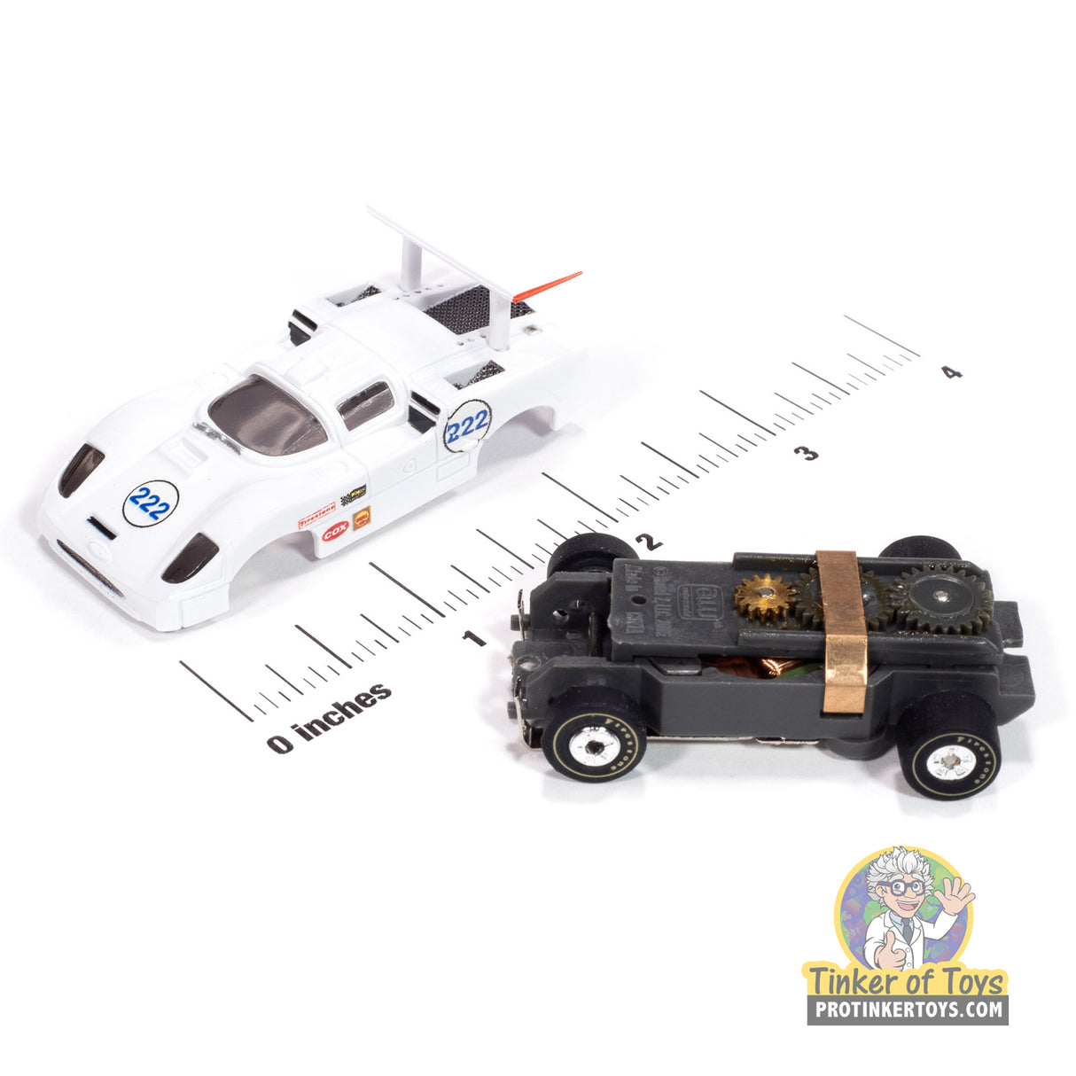 Thunderjet 1966 Chaparral 2F (White & Blue) #222 A | SC415 | Auto World