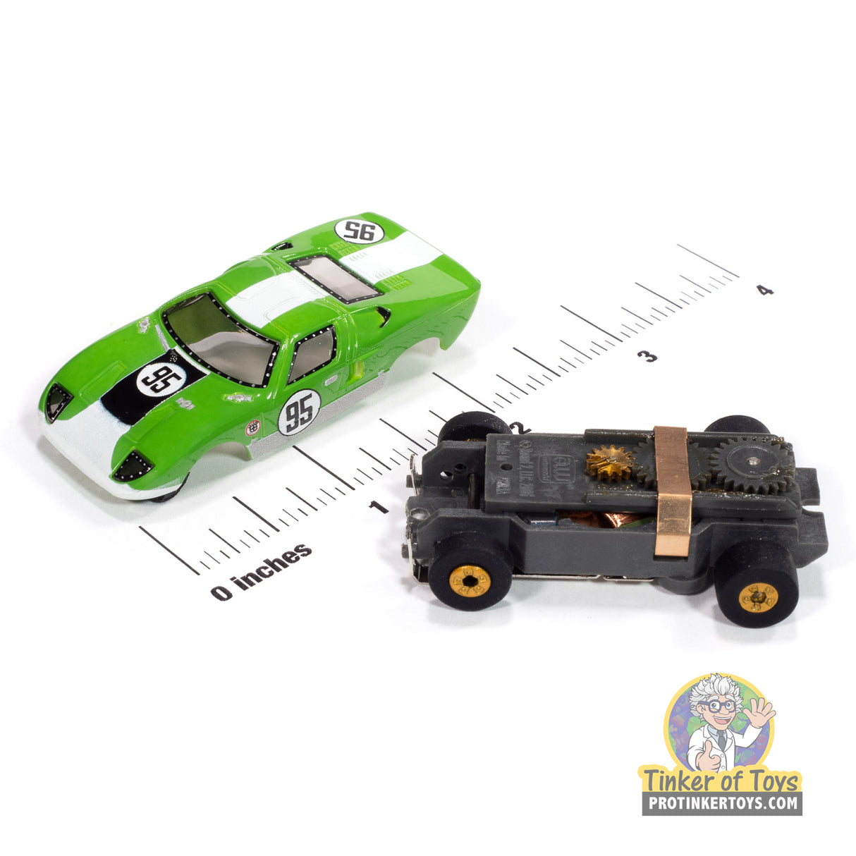 Thunderjet 1966 Ford GT40 (Green & White) A | SC415 | Auto World