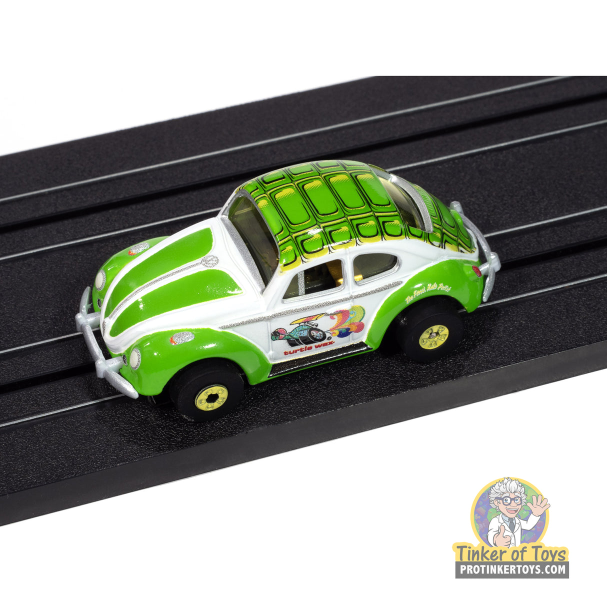 Thunderjet 1966 Volkswagen Beetle Turtle Wax (Translucent Yellow & Green) 1A | SC418 | Auto World