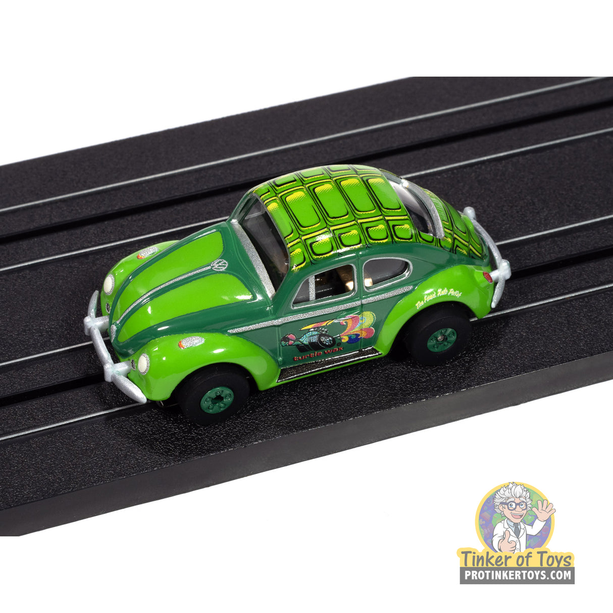 Thunderjet 1966 Volkswagen Beetle Turtle Wax (Two Tone Green) 1B | SC418 | Auto World