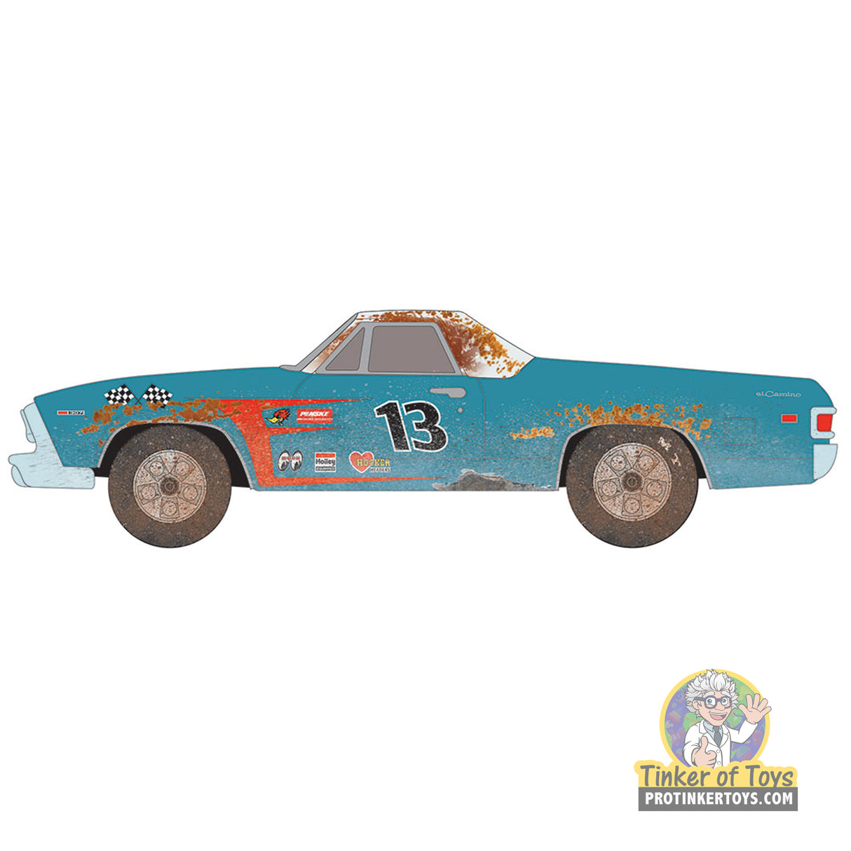 Thunderjet 1969 Chevy El Camino (Teal & White) 4A | SC416 | Auto World