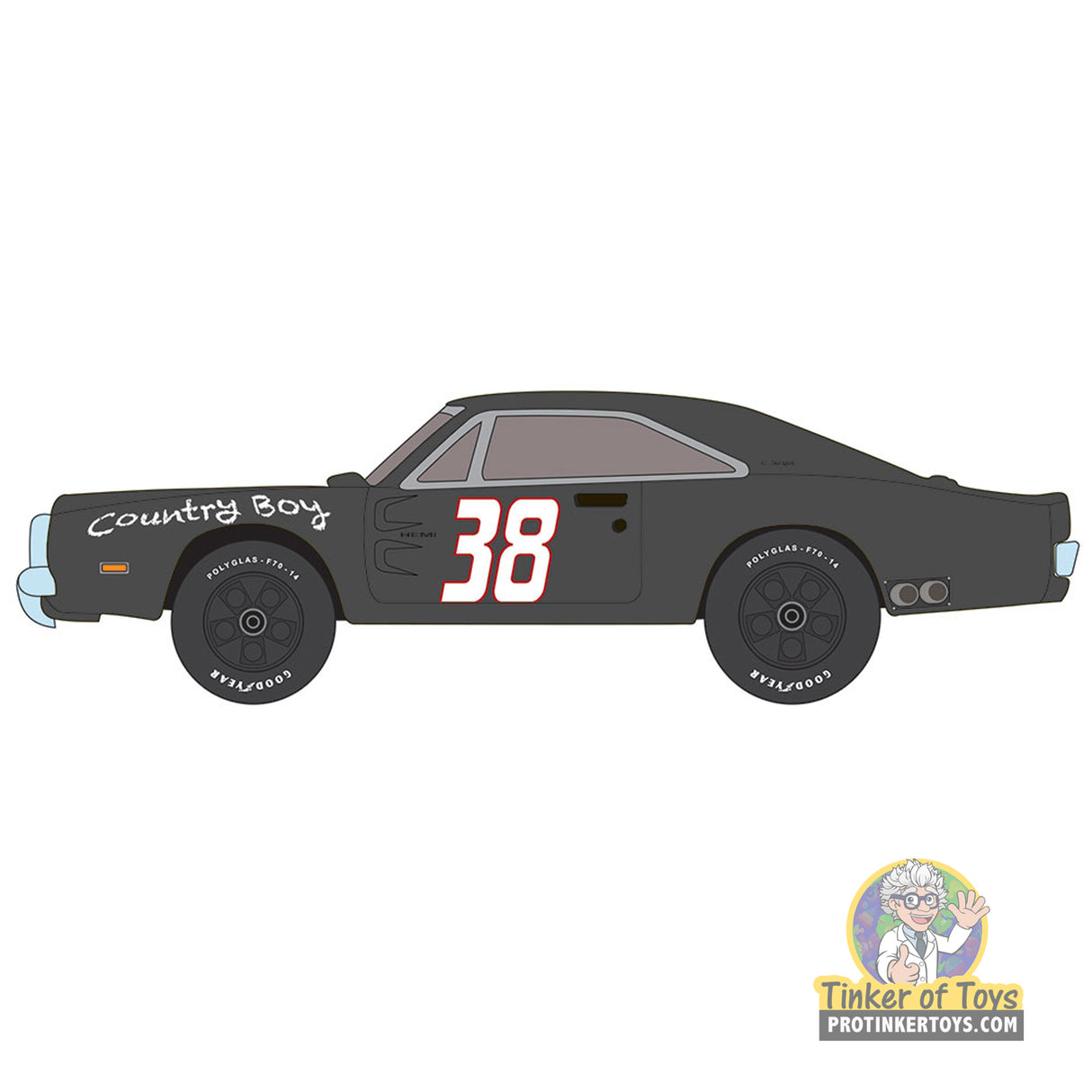 Thunderjet 1969 Dodge Charger (Metallic Charcoal) 2B | SC416 | Auto World