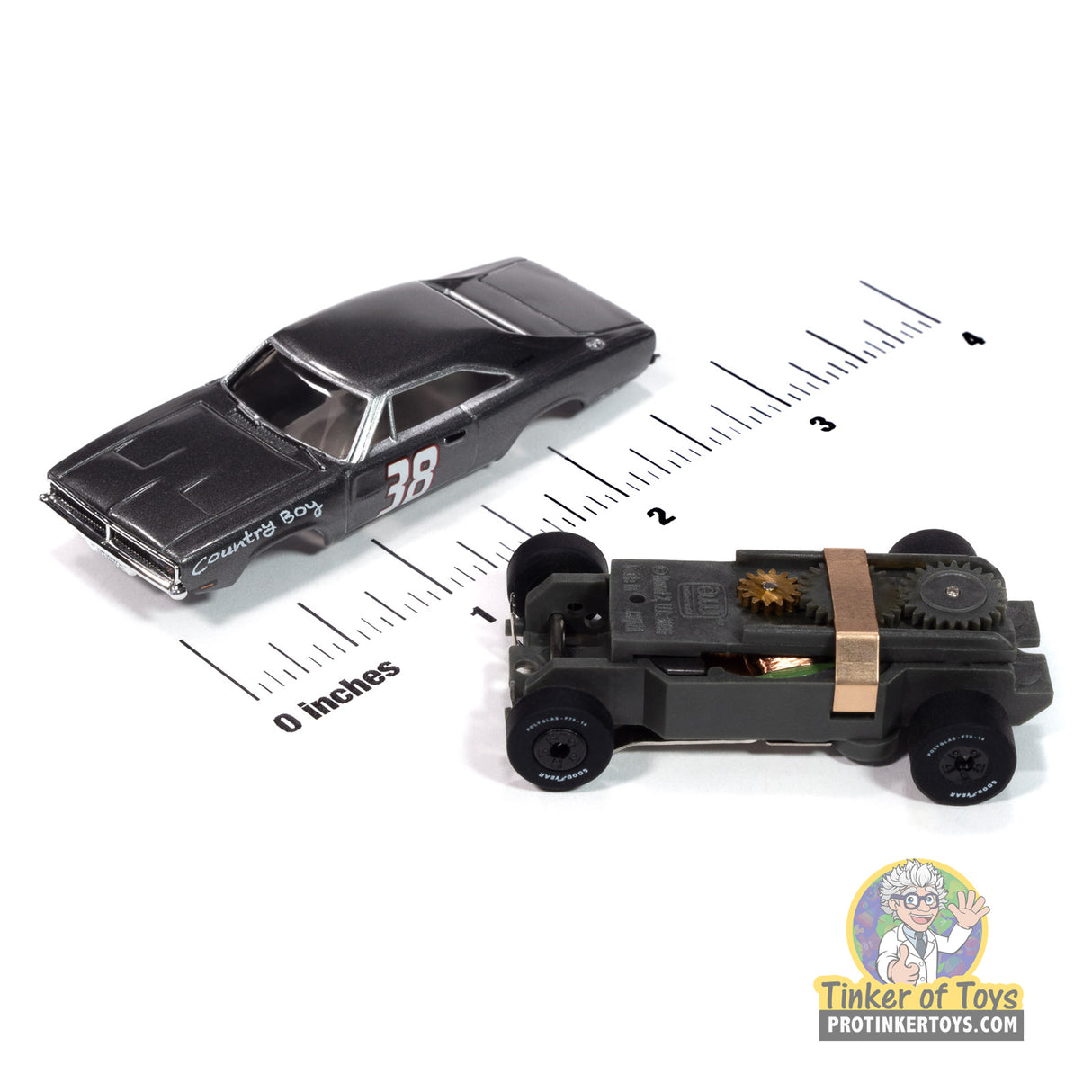 Thunderjet 1969 Dodge Charger (Metallic Charcoal) 2B | SC416 | Auto World