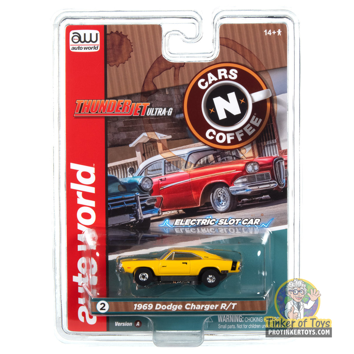 Thunderjet 1969 Dodge Charger R/T (Yellow) 2A | SC392 | Auto World