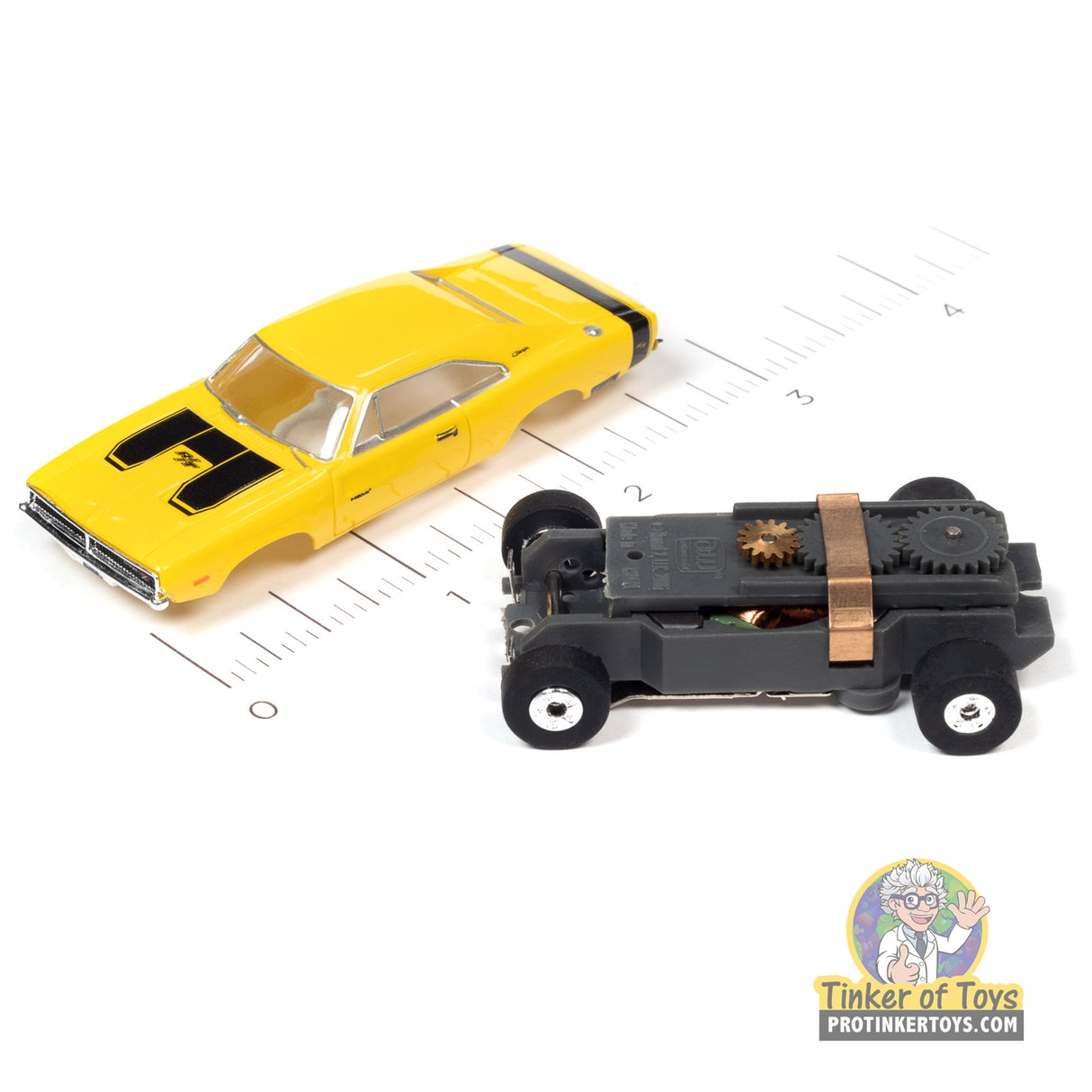 Thunderjet 1969 Dodge Charger R/T (Yellow) 2A | SC392 | Auto World
