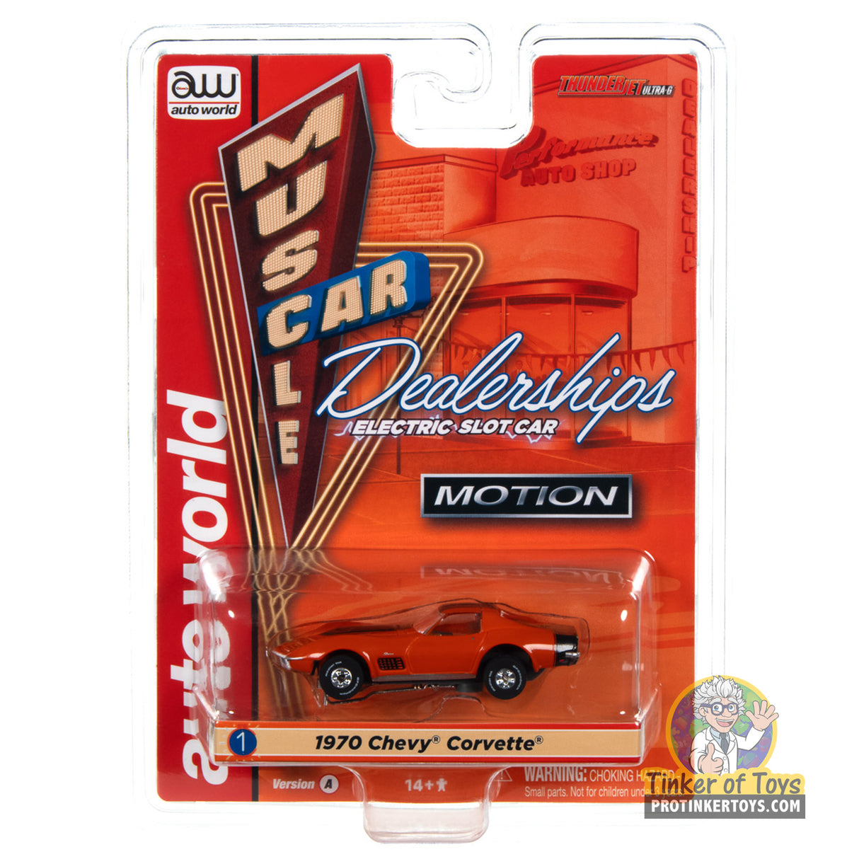 Thunderjet Baldwin Motion 1970 Chevrolet Corvette (Orange) 1A | SC394 | Auto World