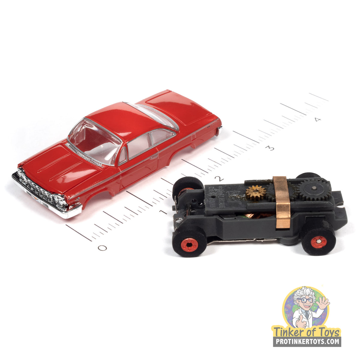 Thunderjet OK Used Cars 1962 Chevrolet Bel Air Coupe (Red) 2A | SC390 | Auto World