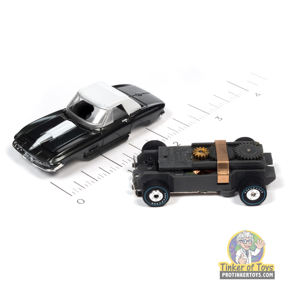 Thunderjet OK Used Cars 1967 Chevrolet Corvette (Black) 3B | SC390 | Auto World