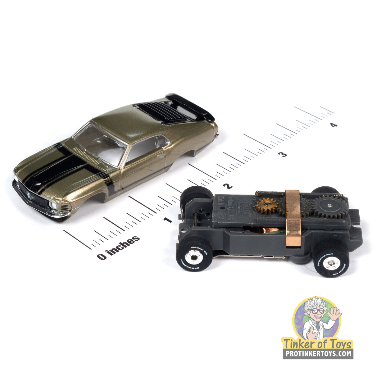 Thunderjet Tasca Ford 1970 Mustang Boss 302 (Gold) 2A | SC394 | Auto World