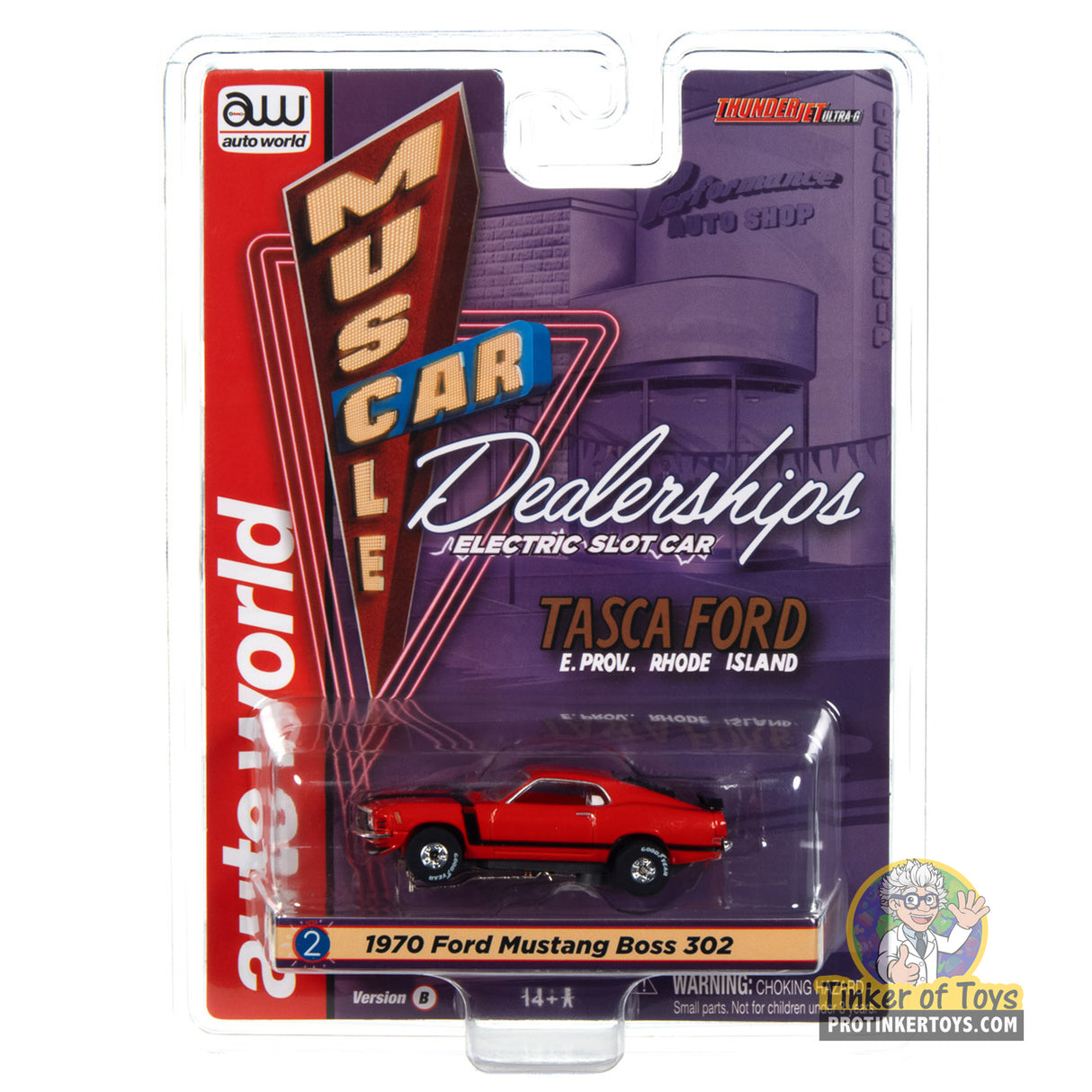 Thunderjet Tasca Ford 1970 Mustang Boss 302 (Red) 2B | SC394 | Auto World