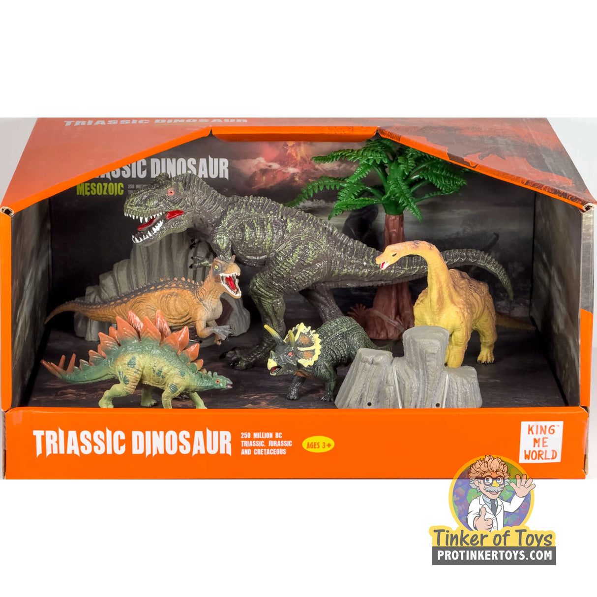 Triassic Dinosaur Figure Set (8 Pieces) | IMX17242 | King Me World