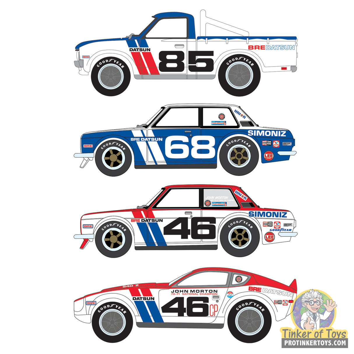 X-Traction BRE Brock Racing Enterprises (All 4 Cars) | SC420 | Auto World