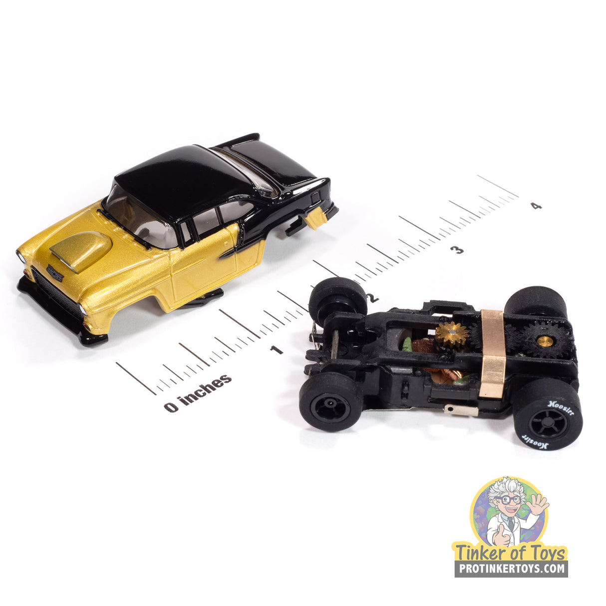 Xtraction 1955 Chevrolet Bel Air (Metallic Gold & Gloss Black) 1A | SC417 | Auto World