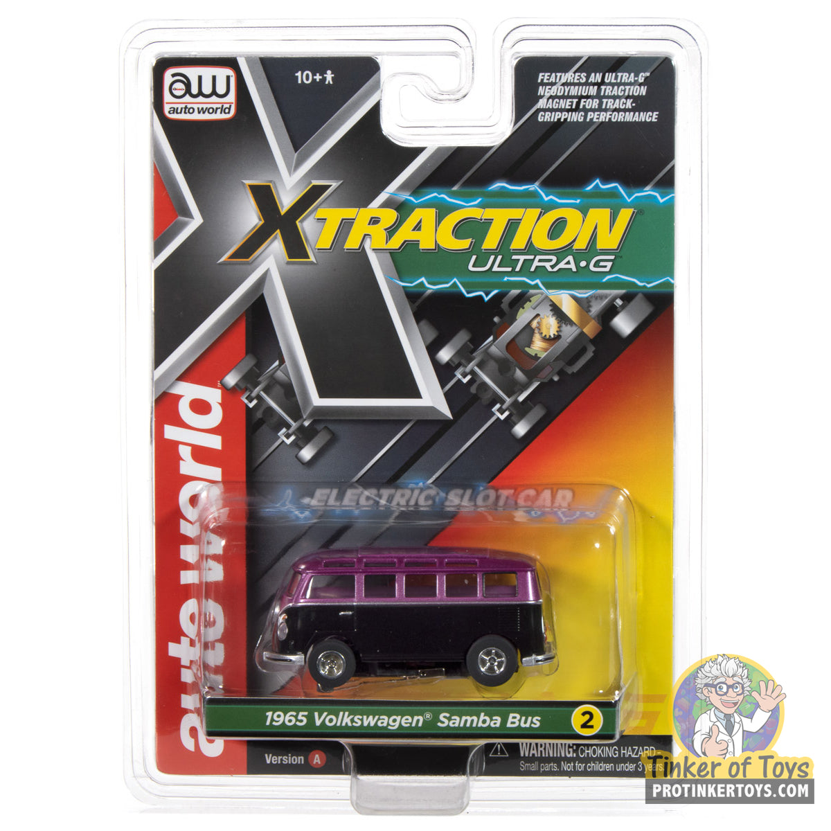 Xtraction 1965 VW Samba Bus (Black/Purple) 2A | SC412 | Auto World