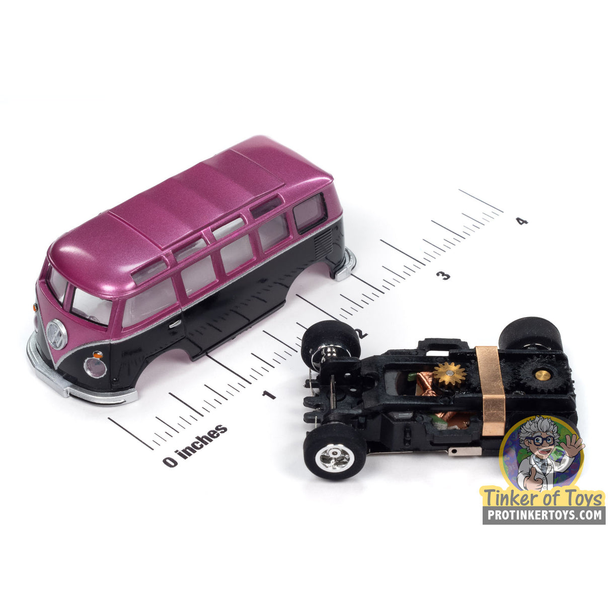 Xtraction 1965 VW Samba Bus (Black/Purple) 2A | SC412 | Auto World
