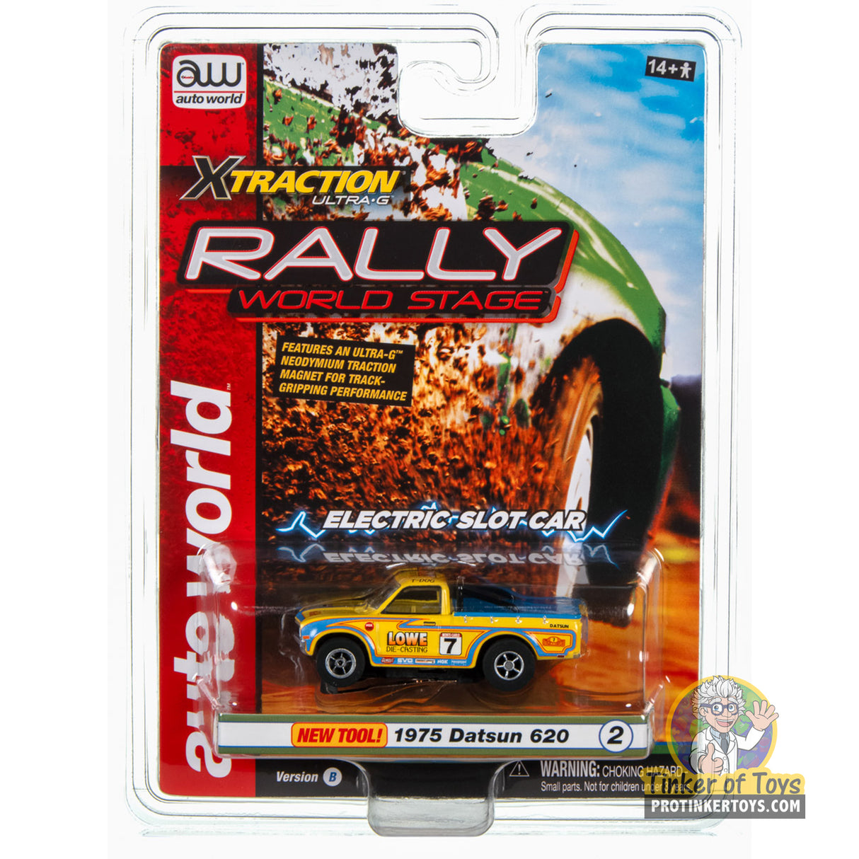 Xtraction 1975 Datsun 620 Pickup Truck (Yellow) 2B | SC393 | Auto World