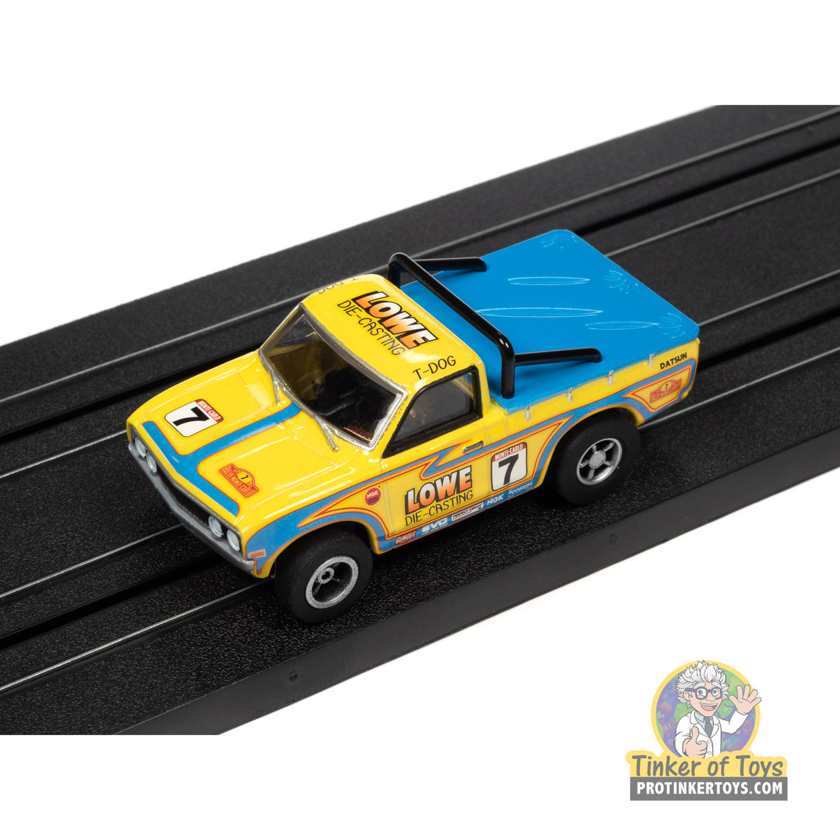 Xtraction 1975 Datsun 620 Pickup Truck (Yellow) 2B | SC393 | Auto World