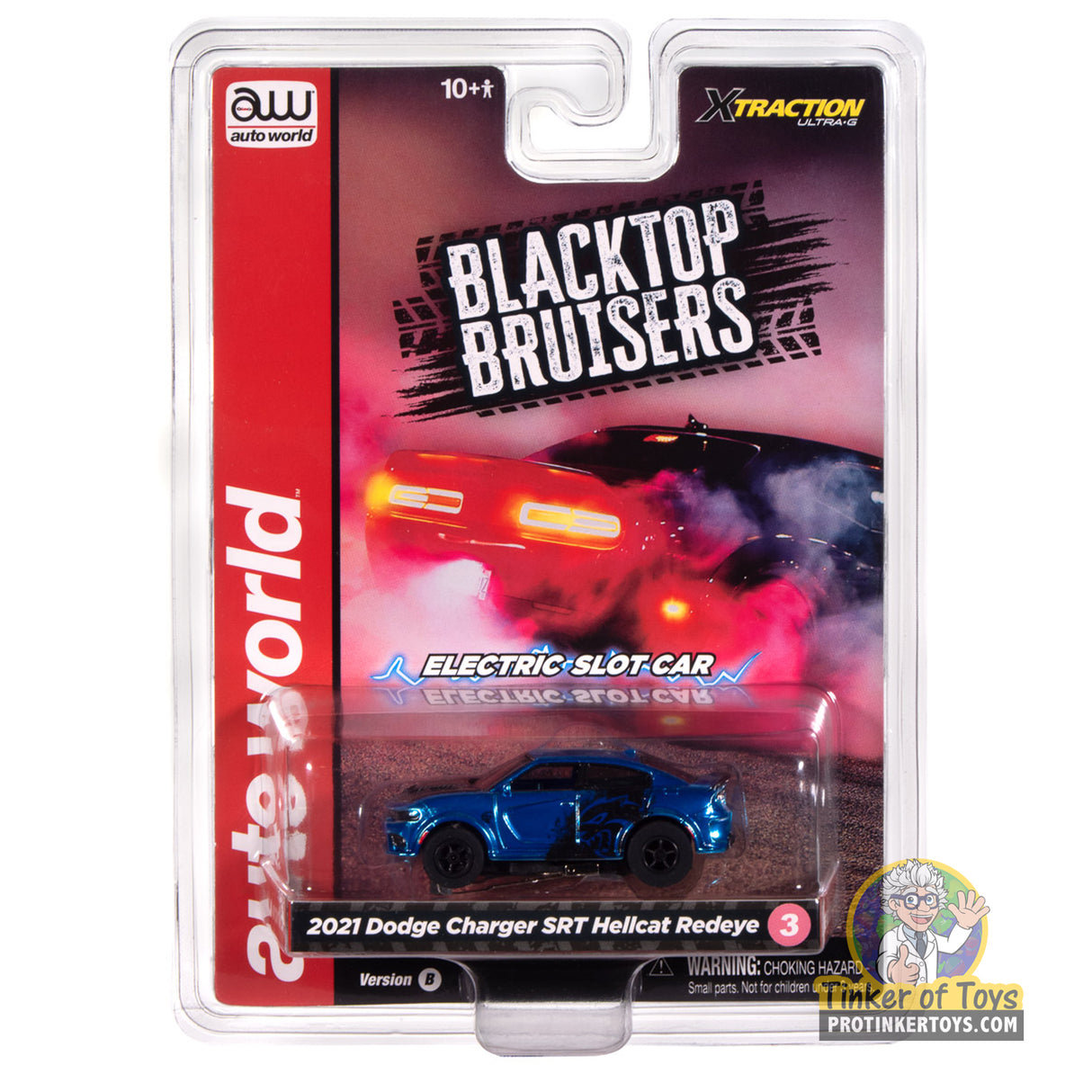 Xtraction 2021 Dodge Charger Hellcat Redeye (Chrome Blue & Gloss Black) 3B | SC417 | Auto World