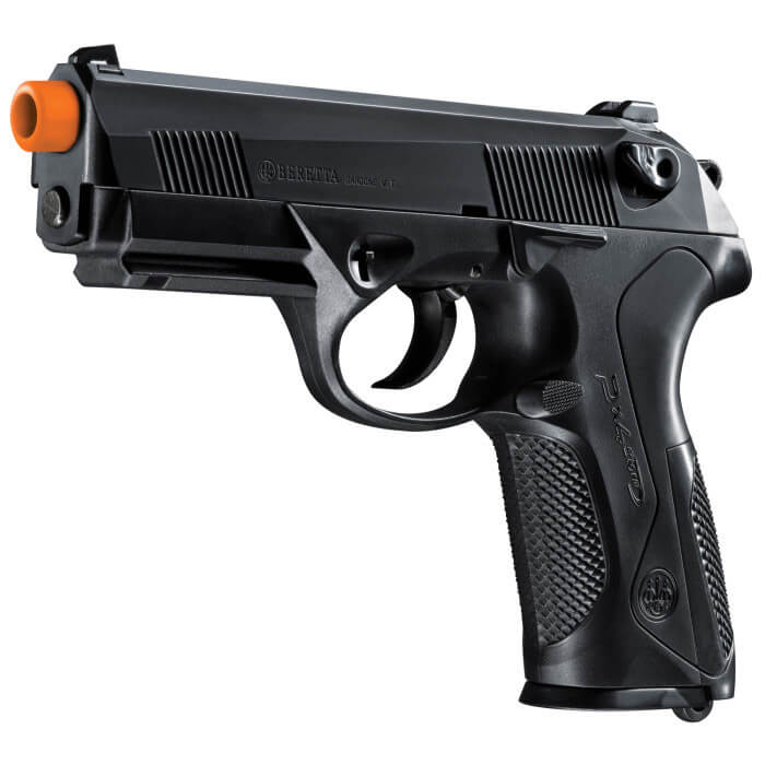 Black airsoft pistol with orange muzzle tip and textured grip for Umarex Airguns 2274020
