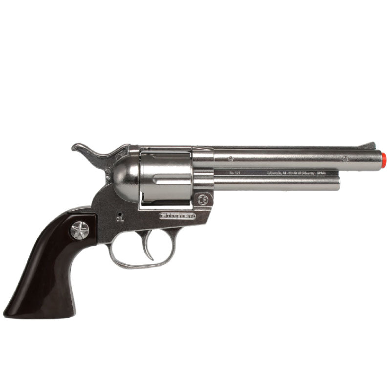 Cowboy Revolver "Colt Peacemaker" 12 Shot Cap Gun - Silver | 121/0 | Gonher