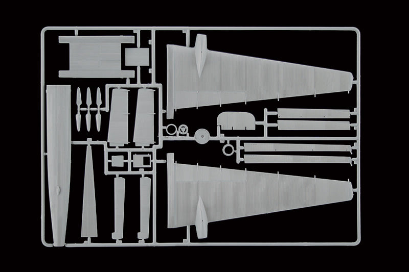 Model kit parts layout for Junkers Ju-52/3M "Tante Ju" aircraft for Italeri 150
