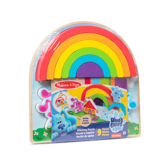 Rainbow stacking puzzle with Blue's Clues and You! characters for Melissa and Doug 33008