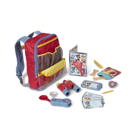 PAW Patrol backpack and play set with accessories for role-playing for Melissa and Doug 33271, parts view, product view 6
