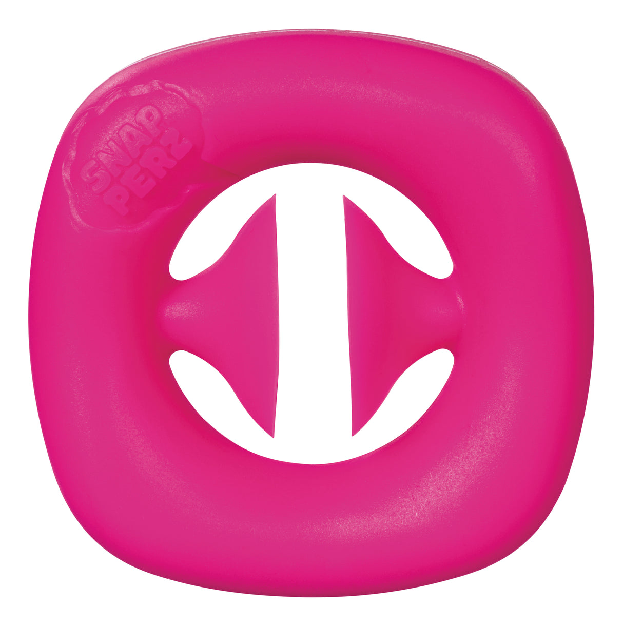 Pink, circular toy with a central, interlocking shape for Toy Smith 1032