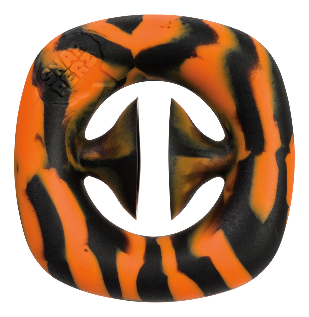 Orange and black striped pacifier teether toy for Toy Smith 1035