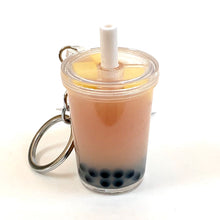 Boba tea keycharm with straw and tapioca pearls for BC Mini 12032, front view