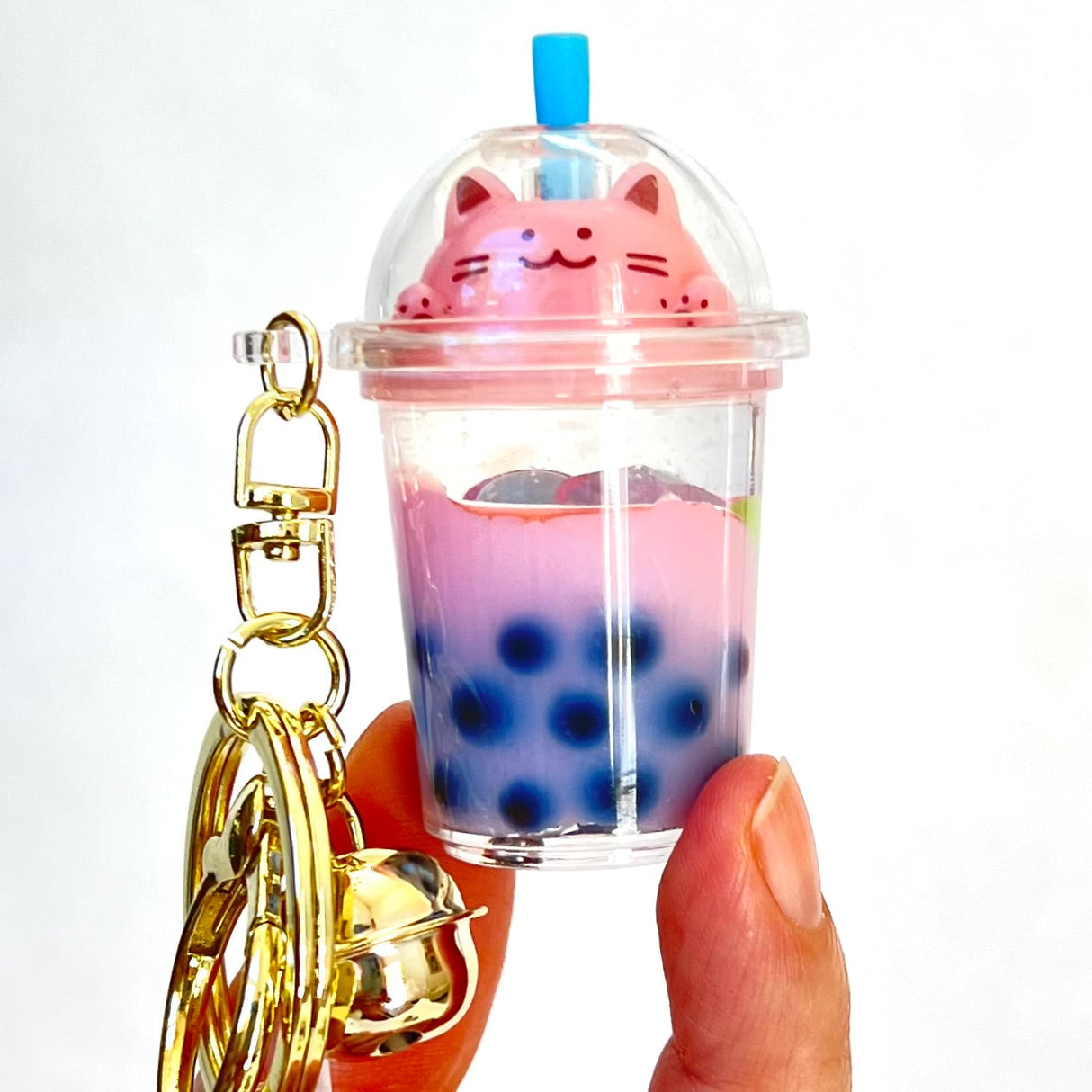 Pastel Cat Boba Floaty Key Charm | 12094 | Bcmini