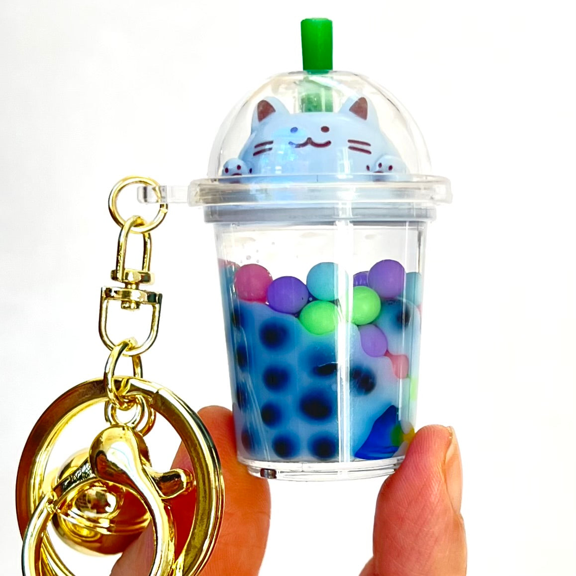 Pastel Cat Boba Floaty Key Charm | 12094 | Bcmini
