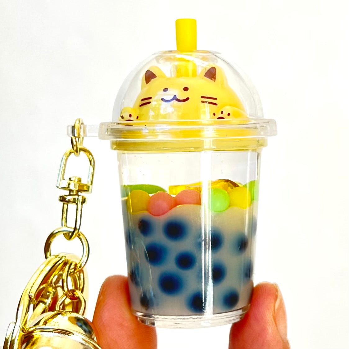 Pastel Cat Boba Floaty Key Charm | 12094 | Bcmini