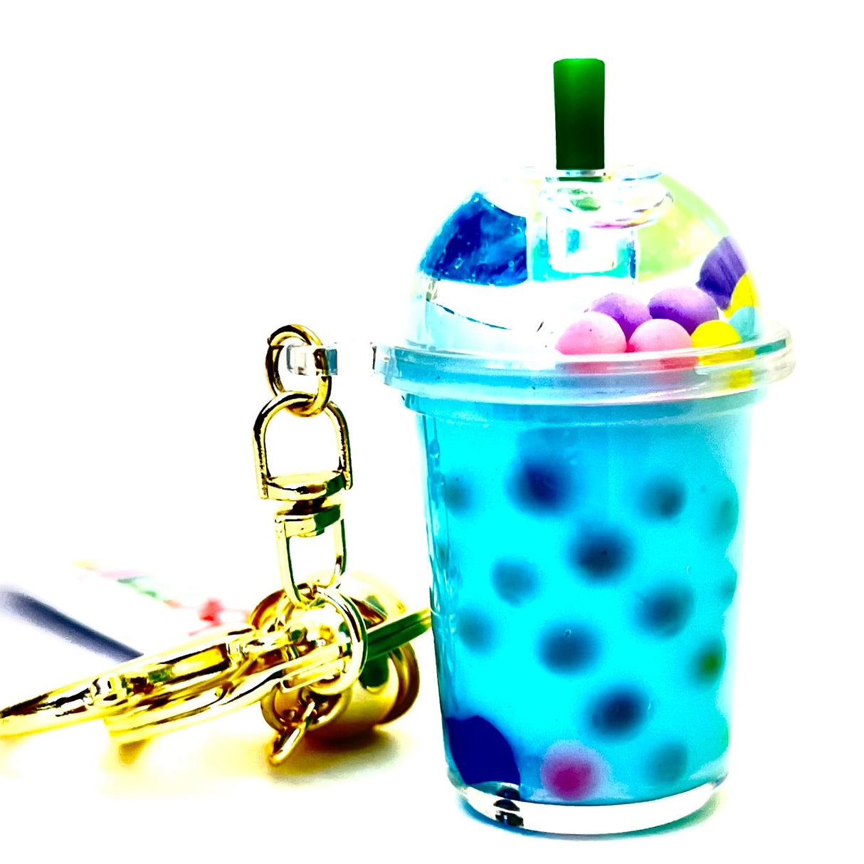 Pastel Round Top Boba Floaty Key Charm | 12095 | Bcmini