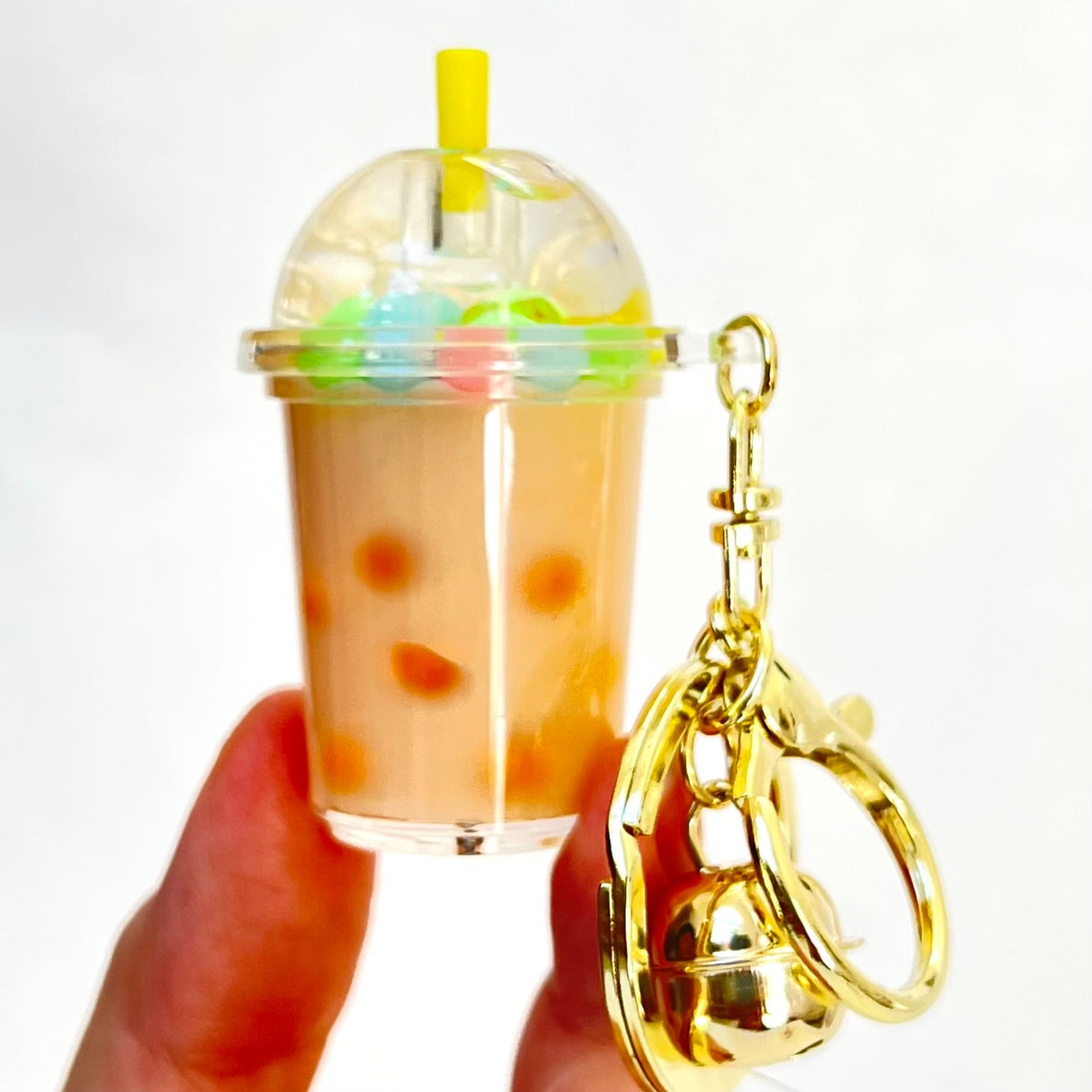 Pastel Round Top Boba Floaty Key Charm | 12095 | Bcmini